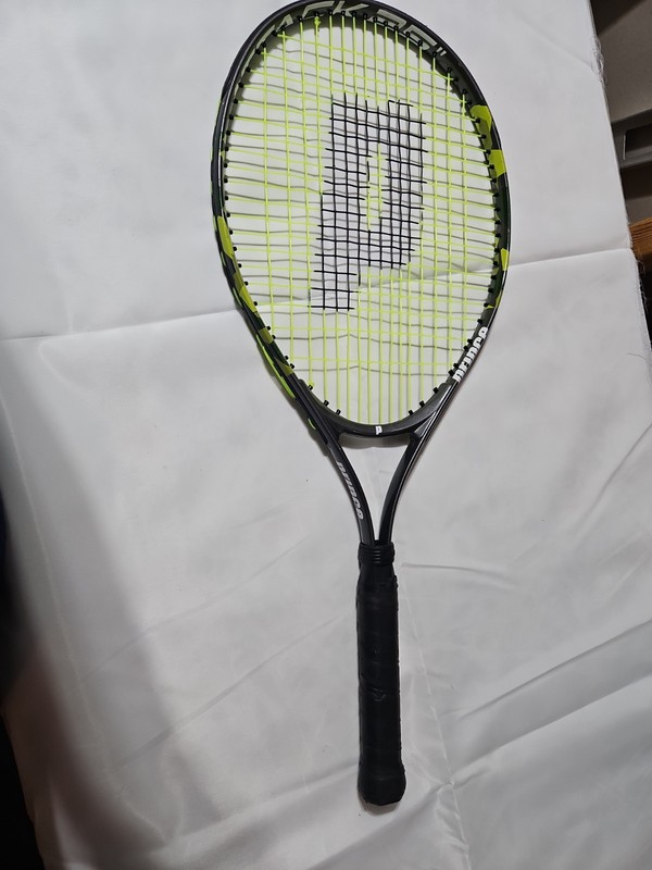 Prince Attack Tennis Racquet Black Green Pre-Owned Strung Ready To Play