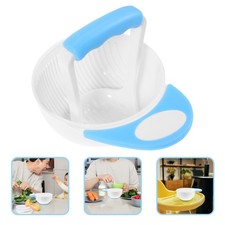 1 Suit Baby Kid Baby Food Masher Plastic Serve Bowl Handmade Fruit Food
