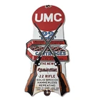 Vintage Remington Porcelain Sign - Firearms Rifles Deer Ammo Guns Gas Pump Sign