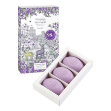 Woods of Windsor Lavender Soap Bars Lavender Scent 3 x 60g