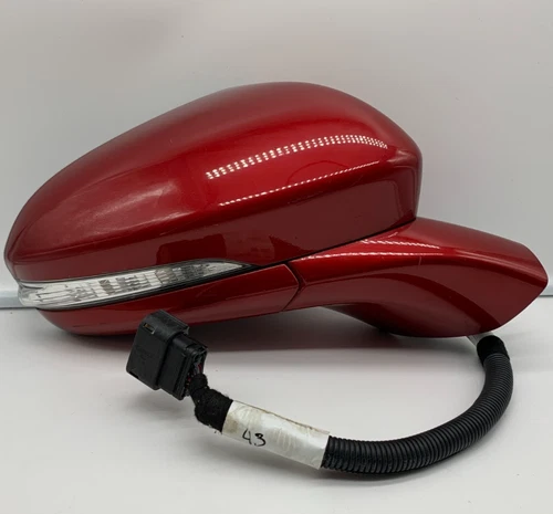 2019-2020 Ford Fusion Passenger Side View Power Door Mirror Red BSA C01B27006