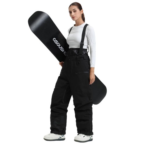 Womens Ski Bibs Snowboard Pants Snow Overalls Waterproof Windproof Insulated ...