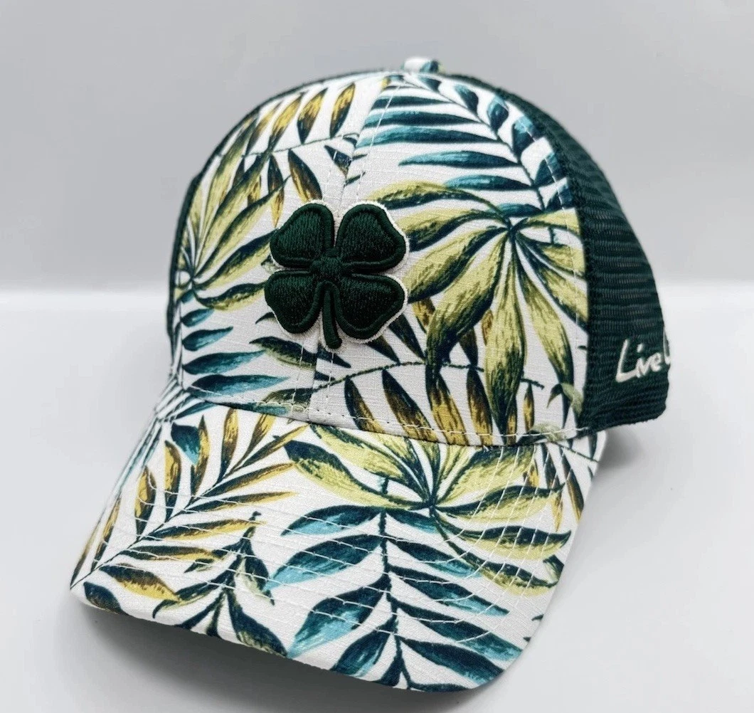 Adjustable Rayon Baseball Cap Tropical Print Embroidered Clover Unisex Golf Hat Amazon.com: Black Clover Island Lu 5 - Black/Yellow/Tropical  main image 4