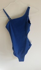 Abercrombie Kids Ribbed One-Shoulder Swimsuit   Size 9/10