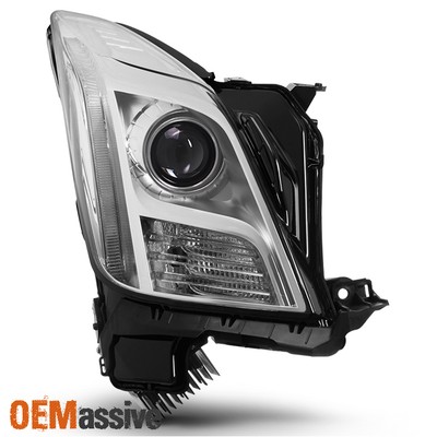 Fits 2013-2017 Cadillac XTS [HID Models] Chrome Headlight w/o-AFS Passenger Side