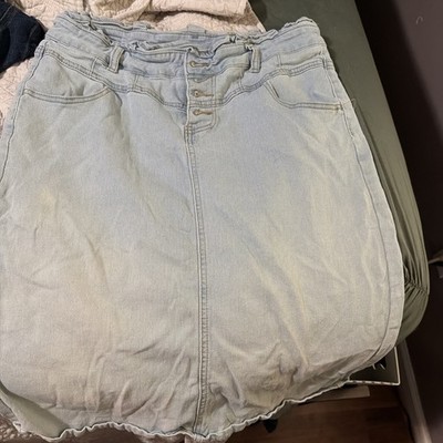 be girl denim skirt large