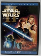 Star Wars II Attack Of The Clones DVD Fullscreen Ewan McGregor Natalie Portman