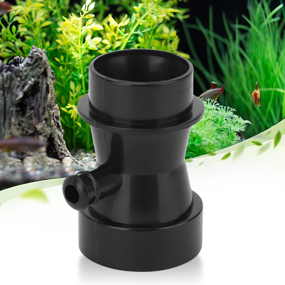 Plastic Black Aquarium Protein Skimmer Separator Venturi Tube DIY Air Suction