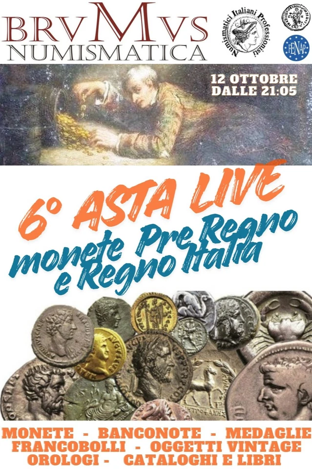 BRUMUS Numismatica - 6° Asta Live: MONETE PRE REGNO / REGNO ITALIA
