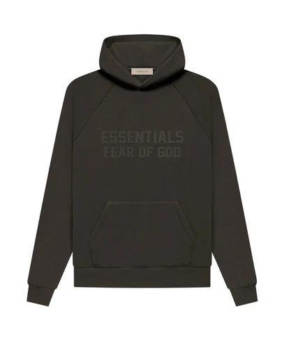 Felpa con cappuccio taglia small Fear of God Essentials 'Off Black'