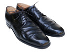 Salvatore Ferragamo Black Leather Wingtip Brogue Dress Shoe Men’s SZ 8.5D — photo 1