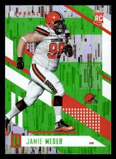 2017 PANINI UNPARALLELED JAMIE MEDER 48 MINT LIME GREEN CLEVELAND BROWNS