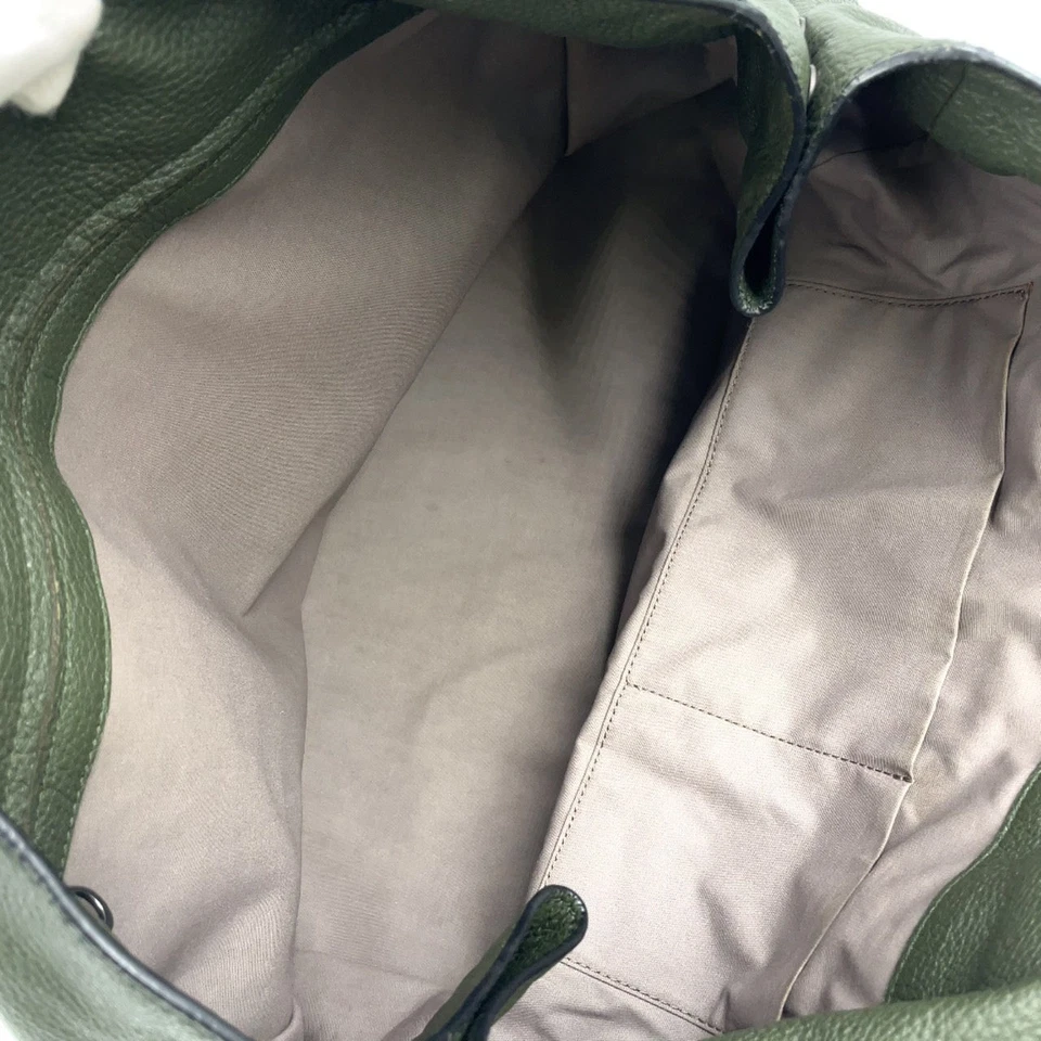 Bottega Veneta Leather Tote Bag Khaki Men Green One Size - Image 3 of 4