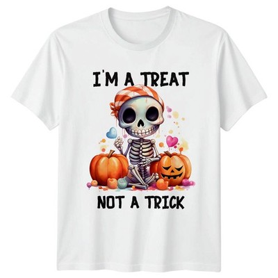 Im A Treat Not A T-Shirt süß Skelett Halloween Halloween Geschenk für Sie und Ihn