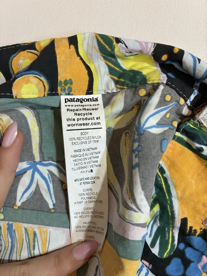 Bañador Patagonia Mujer Rosa Verde Floral Cordón Wavefarer Board Talla 20 Foto 4 de 4