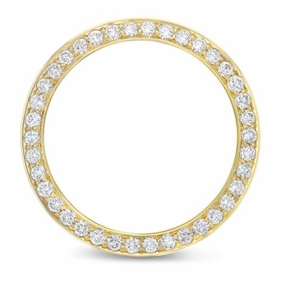 36MM 3CT PAVE BEAD NATURAL DIAMOND BEZEL 14KY FOR ROLEX DATEJUST PRESIDENT WATCH