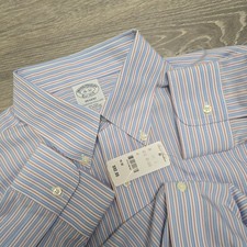 NWT Brooks Brothers Regent Dress Shirt Button 100 Cotton Mens 16-32 Striped