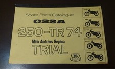 OSSA 250 TR 74 M.A.R. Spare Parts Catalogue