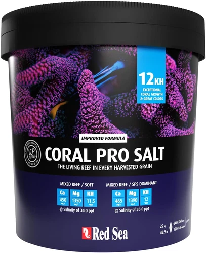 Coral Pro Reef Salt Mix Large Bucket - Makes 175 Gallons Complete Marine Saltwat