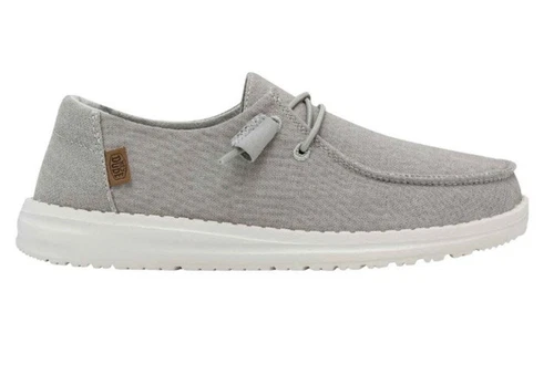New Adorable Hey Dude Women's Wendy Loafer Comfort Shoes Size 10- Light Grey NWT - Picture 4 of 8