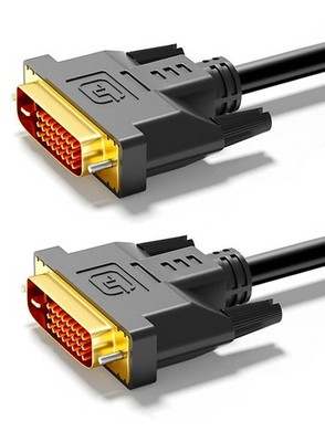 5FT Black DVI to DVI Cable Cord MaletoMale Dual Link 24+1 2560x1600@60Hz