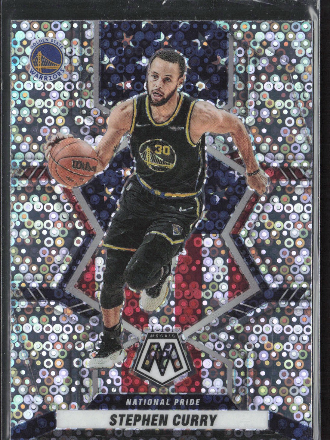 2021-22 Panini Mosaic #247 Stephen Curry Fast Break Silver