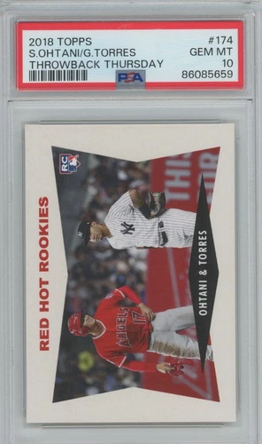 SHOHEI OHTANI 2018 Topps Throwback Thursday #174 Rookie Card RC PSA 10