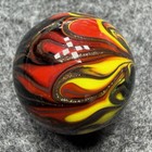 Handmade Marble Gold Lutz ( Flame - Swirl ) 1 Inch +-  (S7) — photo 2