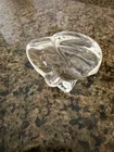 Steuben Glass Art Crystal American Eagle Paperweight Hand Cooler 3" Figurine