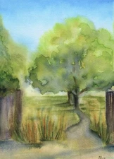 “Mulberry Garden” Original Work Of Ukrainian Artist Watercolour