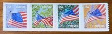 Scott US 4774-4777 Forever Flags For All Seasons Coil Strip (4), MNH