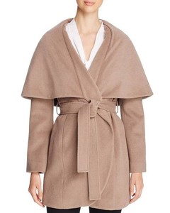taupe wrap coat