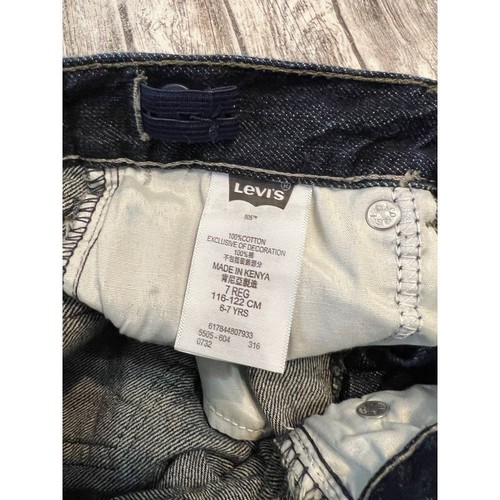 Levis Girls blue jeans 505 size 7 reg - Picture 4 of 6