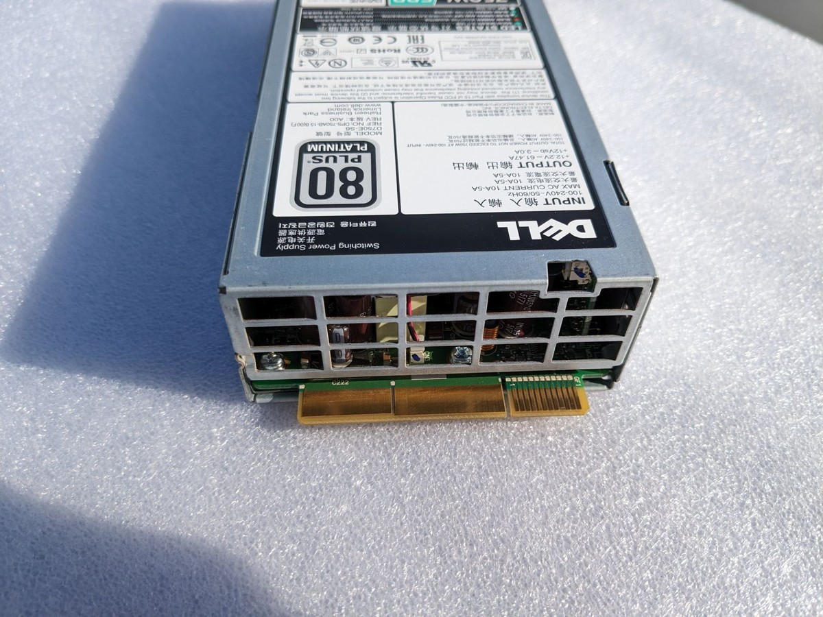 Alimentation DELL 750W V1YJ6 Pour Serveurs R530 R630 R730 R730XD R540 R640 R740