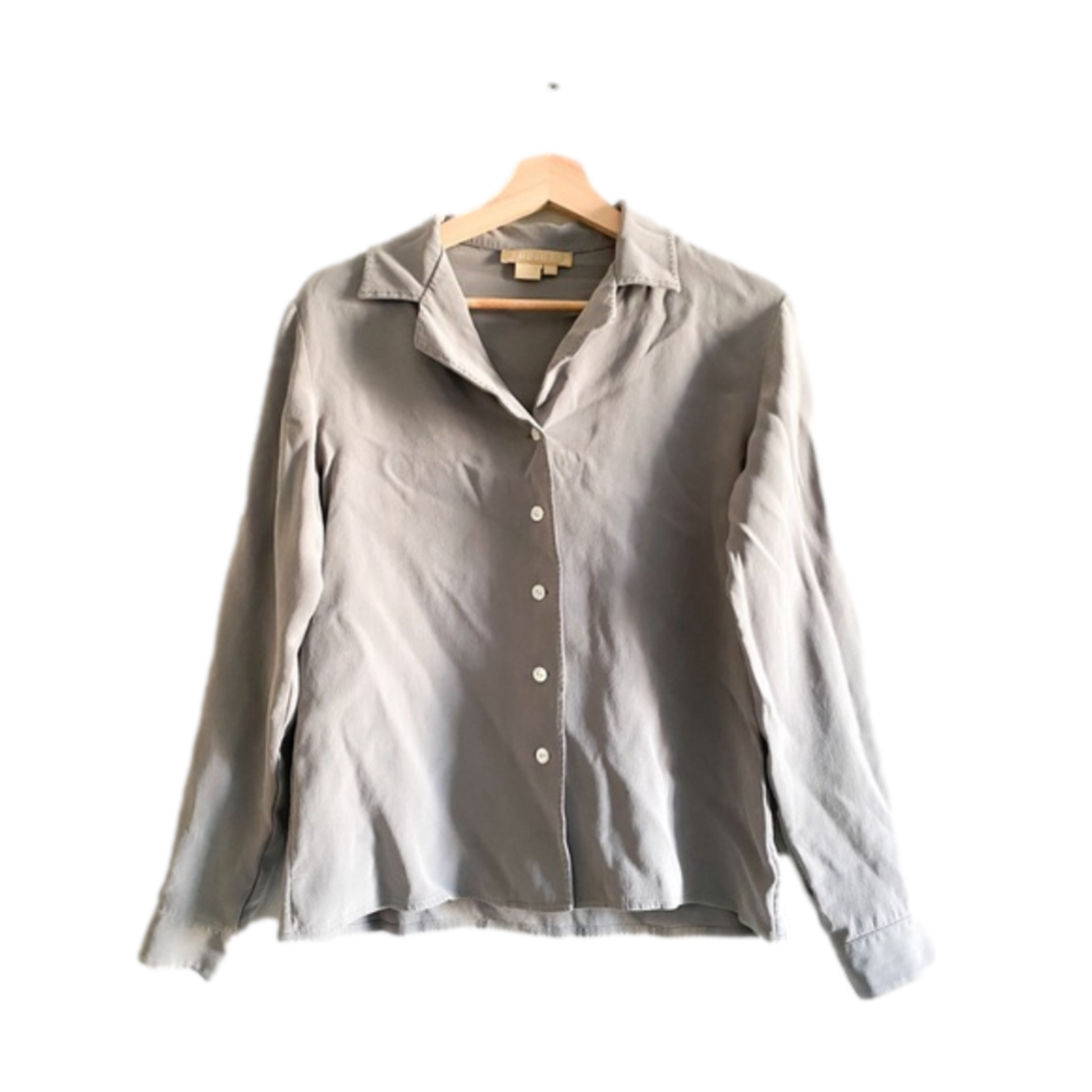 Nordstrom Womens XS Gray Button Up Shirt