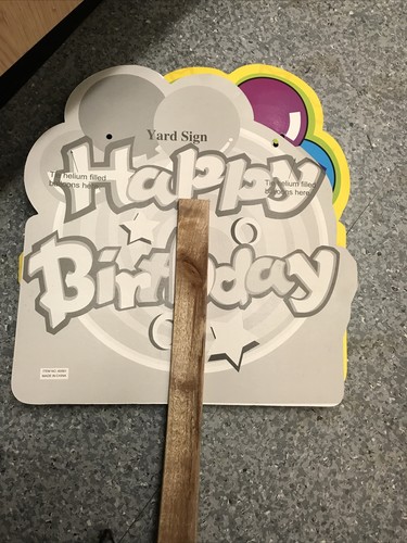 Happy Birthday Sign Outdoor Use - Picture 3 of 3