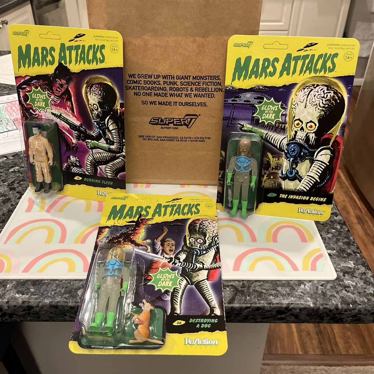 MARS ATTACKS COMPLETE 3 SUPER 7 2022 NEW YORK COMIC CON EXCLUSIVE