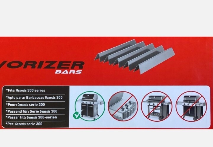 Barre Flavorizer In Acciaio Inox Per Weber Genesis 300 Series - 5 Pezzi - Foto 10