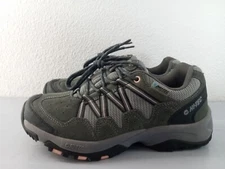 Hi-Tec Florence Low Waterproof 24101 Womens Gray Suede Athletic Hiking Shoes 7.5