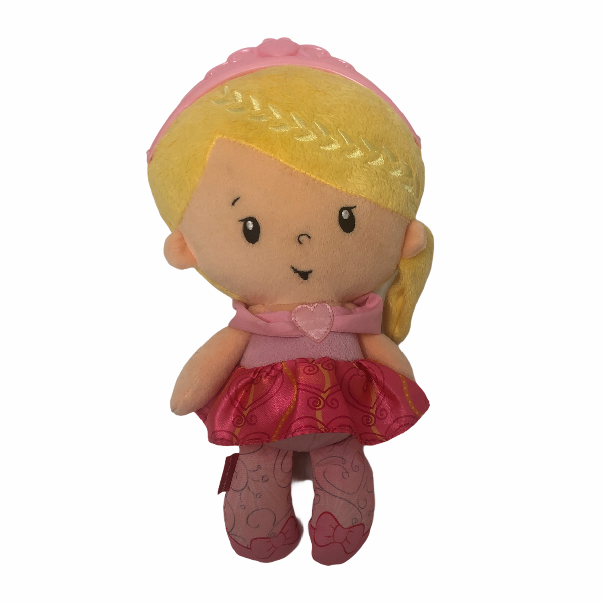 FISHER PRICE PINK PRINCESS CHIME DOLL PLUSH RATTLE SOFT BABY TOY