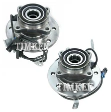Front Left and Right Wheel Bearing & Hub Assy Kit Timken For Chevy GMC K1500 4WD