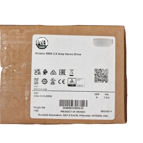 Allen-Bradley 2198-H003-ERS2 Kinetix 5500 ingresso 1/3 fase servoazionamento AC - Foto 1 di 1
