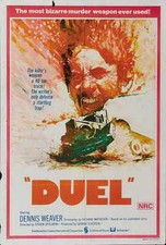 DUEL Movie POSTER 27x40 B Dennis Weaver Jacqueline Scott Eddie Firestone Gene