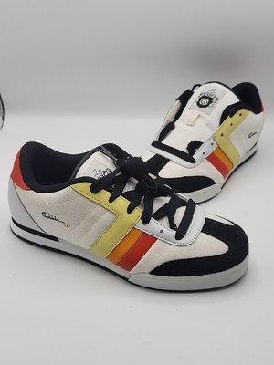 Osiris 247 Girls Sz 8 Suade Camvas Blk White Multicolor Short Rise NWOB
