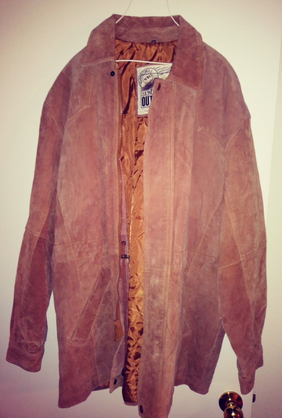 Vintage brown New Zealand Outback Cooper Collections Leather Jacket eBay