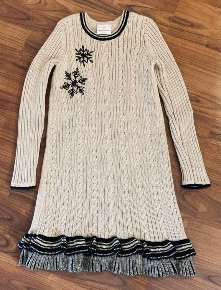 Hanna Andersson 120 Size 6 7 Sweater Dress