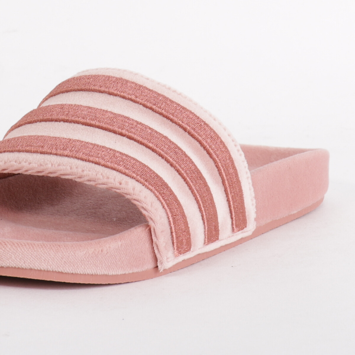 velvet adidas slides