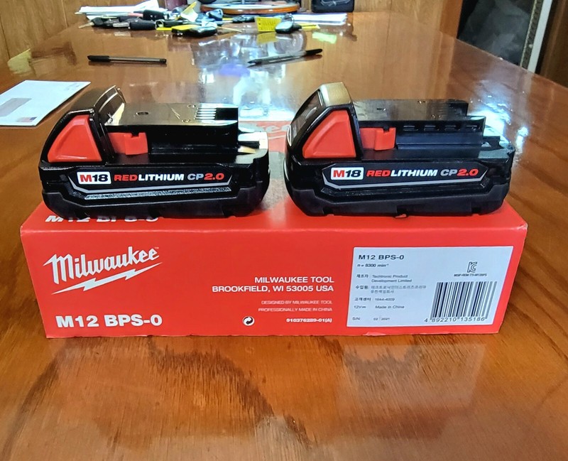 2X- NEW--100% Guaranteed-GENUINE Milwaukee M18 CP2.0  48-11-1820 Batteries. 