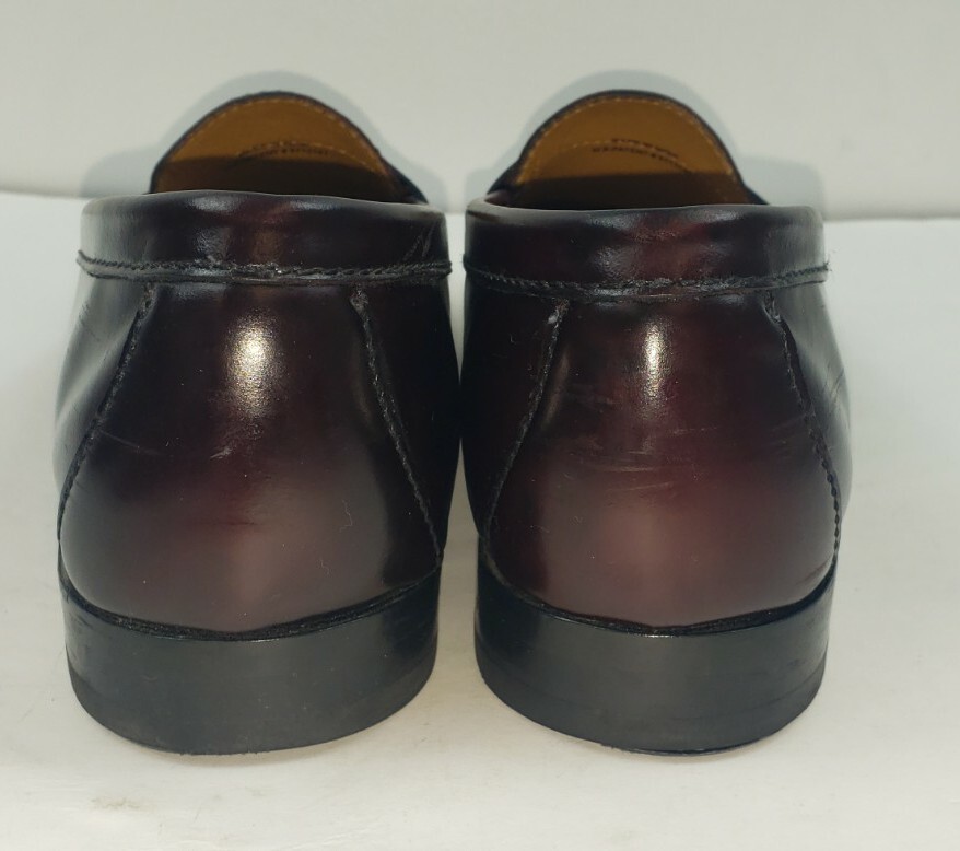 Cole Haan Mens 9.5 M Burgundy Slip On Tassel Loafers Leather CO6588 s-l400.jpg main image 2