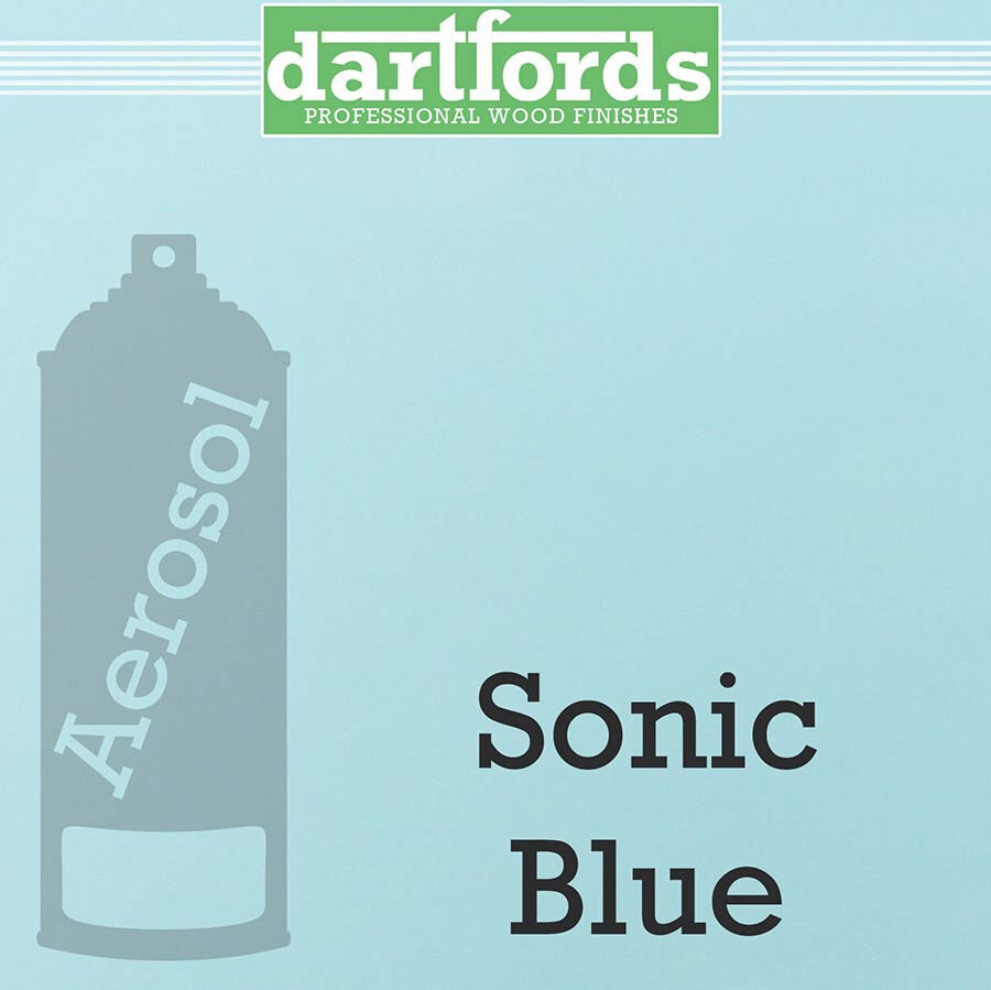 Vernis guitare Sonic Blue nitrocellulose Dartfords anti-coulure aérosol 400ml